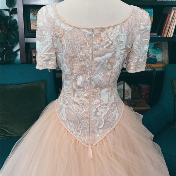 RARE Vintage Galina Wedding / Prom Dress 1950s style SHOWSTOPPING Made in USA - Picture 7 of 8